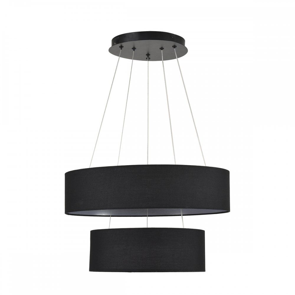 Подвесная люстра 2 кольца с абажурами «SAVA» 8373/55L