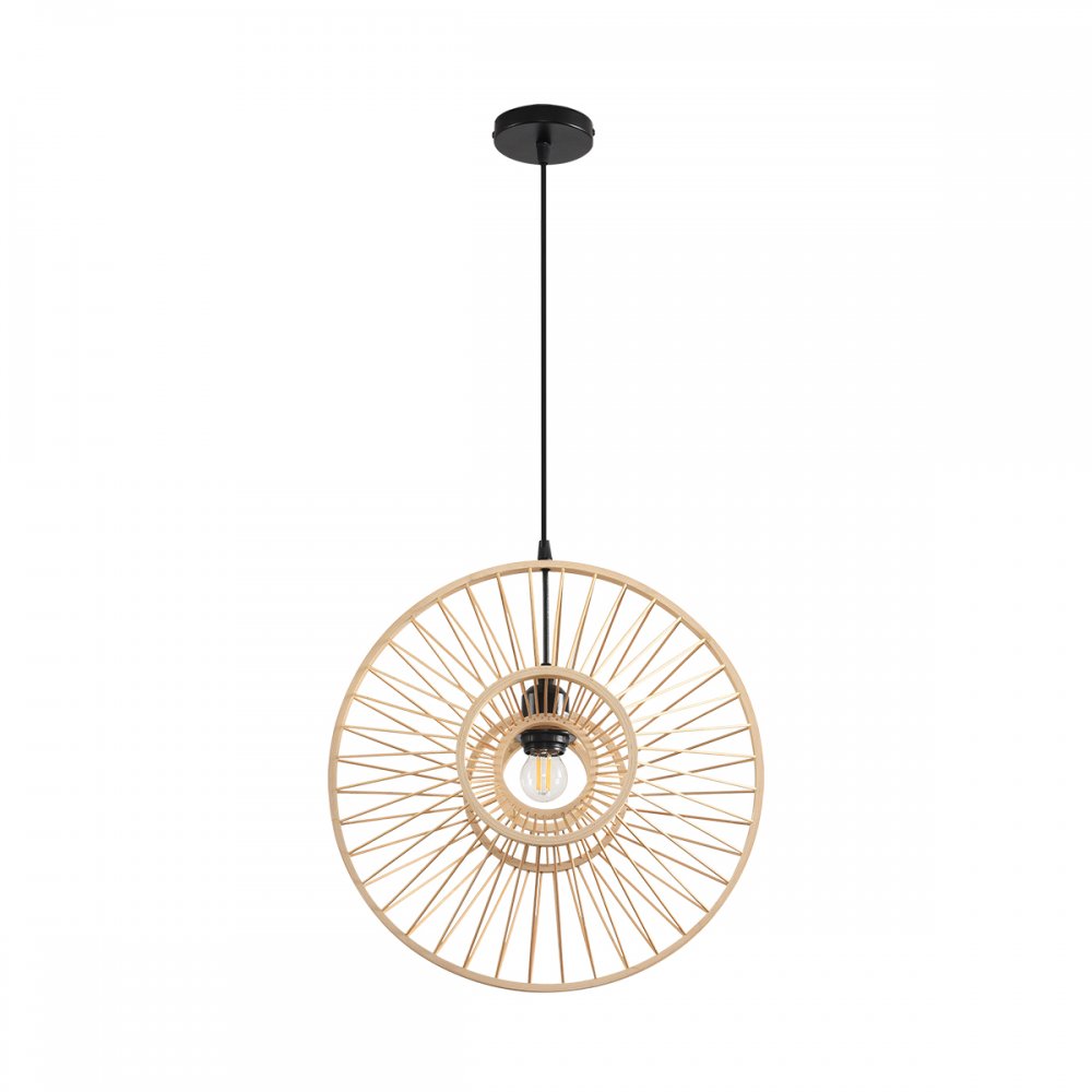 Подвесной светильник с деревянным плафоном «CHAKRA» 8383/1