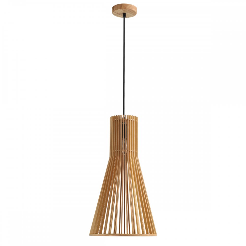 Деревянный подвесной светильник с плафоном клетка «GERDA» 8384/1A