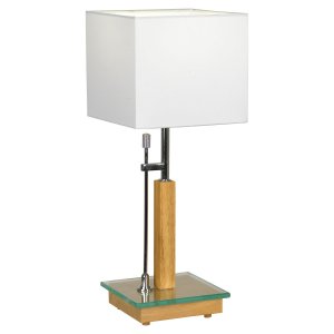 Настольная лампа с деревянным основанием «Montone»