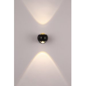 Чёрный настенный светильник для подсветки в 2 стороны 6Вт 4000К «EVERETT»