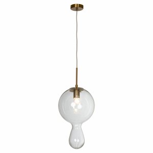 Подвесной светильник шар с каплей «Lowndes»