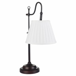 Настольная лампа с белым абажуром «Milazzo»