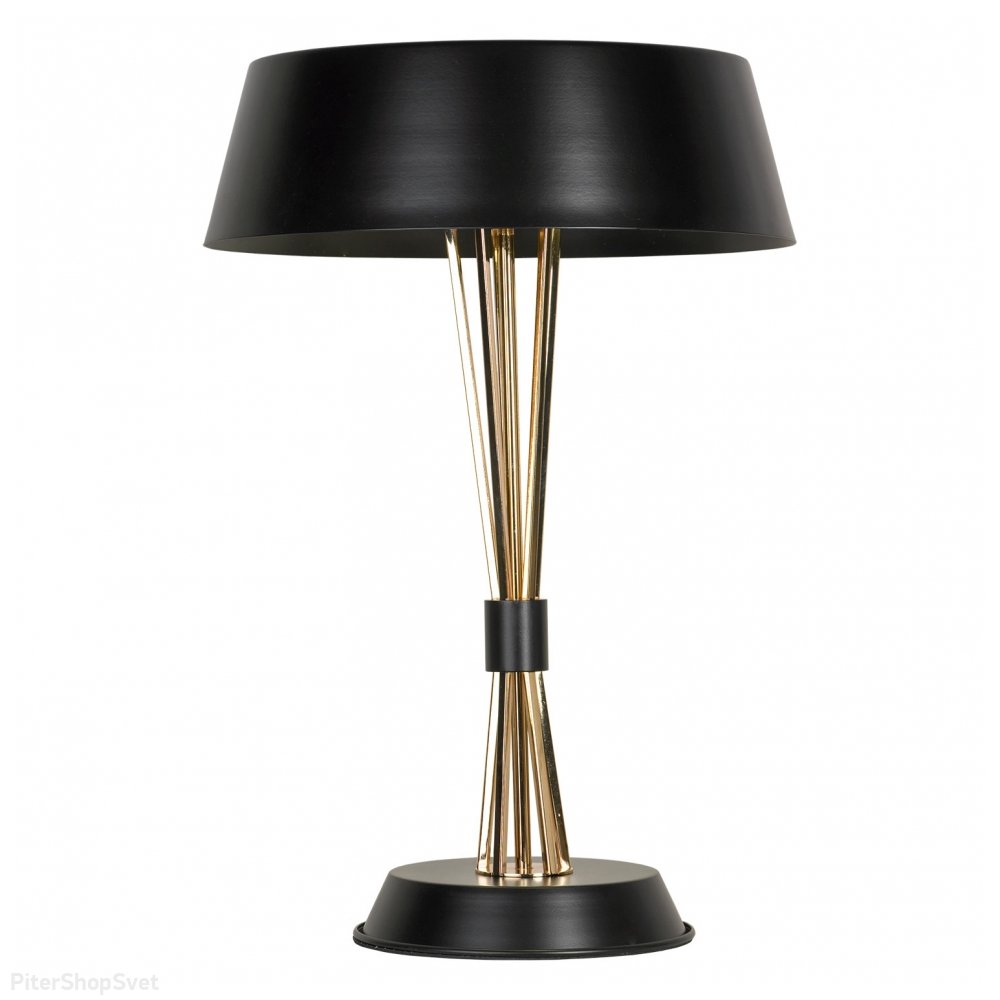 Чёрно-золотая настольная лампа LSP-0597