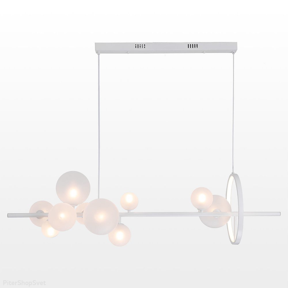 Длинный подвесной светильник с шарами и кольцом LSP-7001
