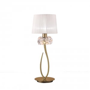 настольная лампа на основании бронзового цвета 4736 Loewe