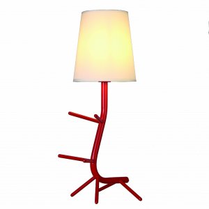 Красная настольная лампа многоножка-держатель для книг «CENTIPEDE»