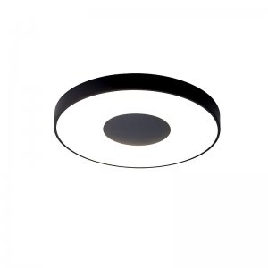 Чёрный потолочный светильник Ø50см 80Вт с пультом «COIN»