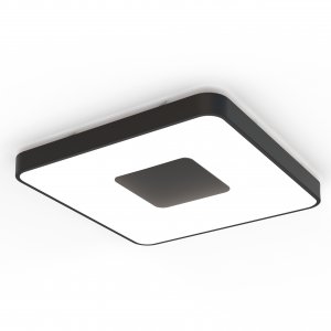 Чёрный 100Вт квадратный потолочный светильник 2700-5000К с пультом «Coin»