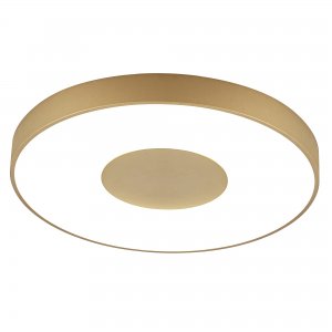 Золотой круглый потолочный светильник D65см 100Вт 2700-5000К с пультом «Coin»