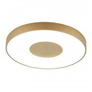 Золотой круглый потолочный светильник D50см 80Вт 2700-5000К с пультом «Coin»