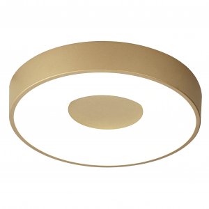 Золотой круглый потолочный светильник D38см 56Вт 2700-5000К с пультом «Coin»