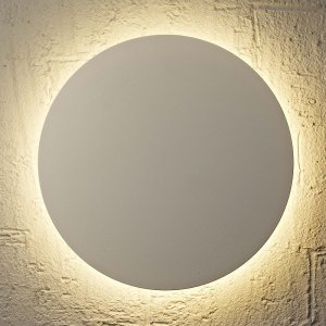 Белый круглый настенный светильник подсветка Ø180мм 12Вт 2700К «BORA BORA»