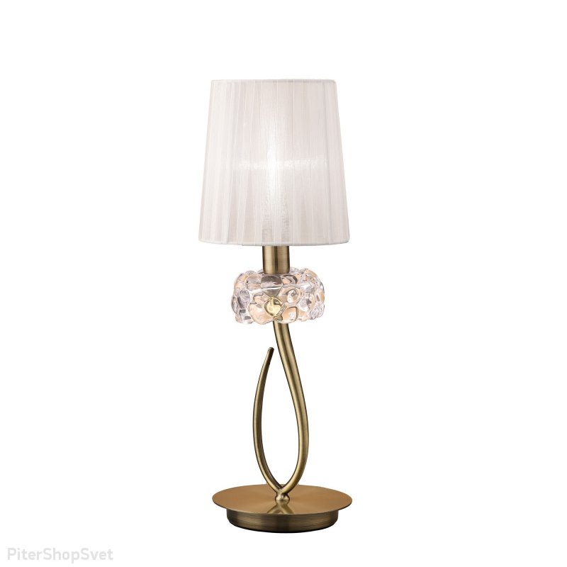 настольная лампа на основании бронзового цвета 4737 Loewe Mantra