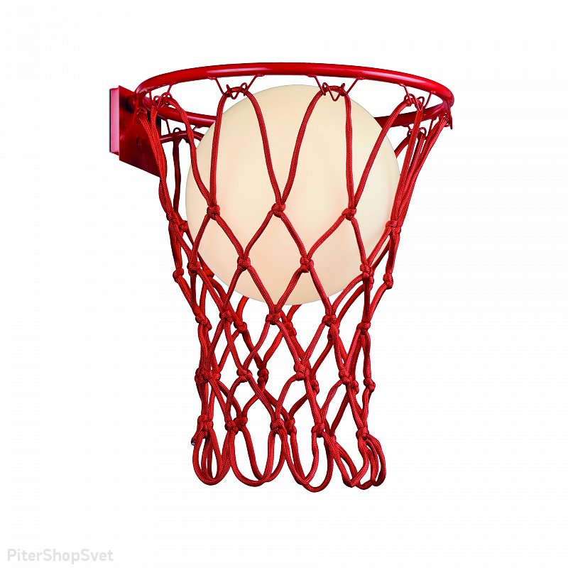 Настенный светильник красное баскетбольное кольцо «BASKETBALL» 7244