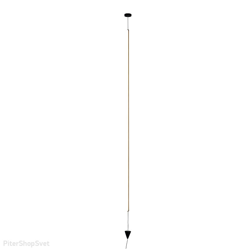 Длинный вертикальный подвесной светильник с грузом 36Вт 3000К «VERTICAL» 7352