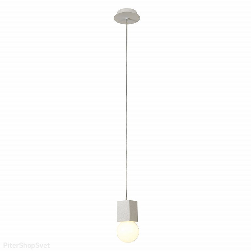 Белый подвесной светильник с гранитом «GALAXIA» 7704