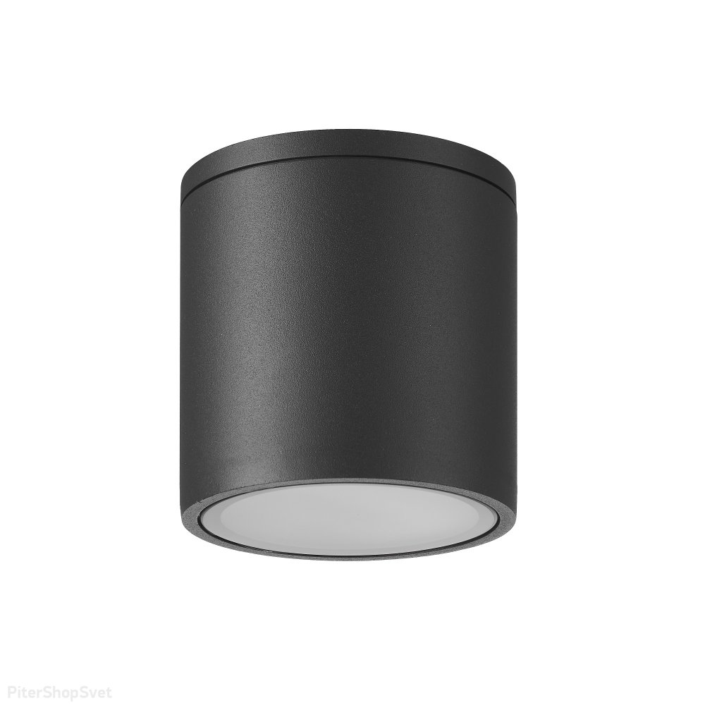 Уличный потолочный светильник цилиндр, тёмно-серый «Kandanchu» 7905