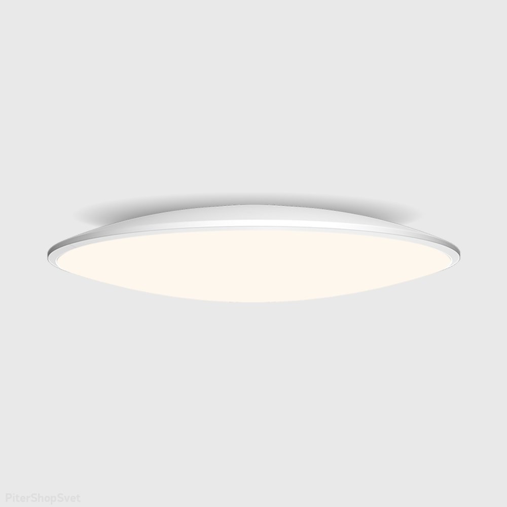 Белый круглый потолочный светильник D37см 24Вт 4000К «Slim» 7974