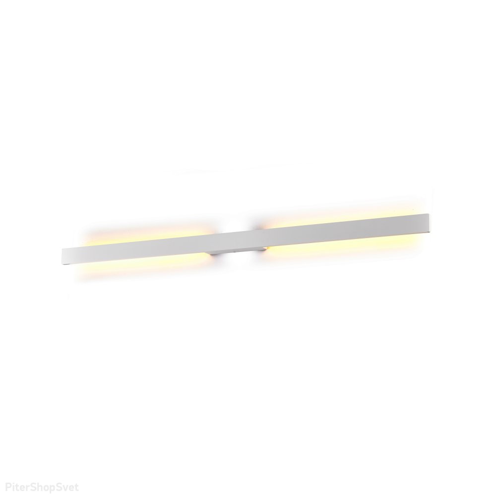 Белый длинный настенный уличный светильник подсветка 20Вт 3000К «Lotus» 7990