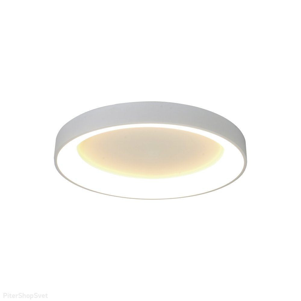 Белый круглый потолочный светильник D65см 48Вт 3000К с пультом «Niseko» 8020