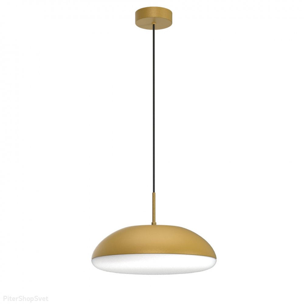Золотой круглый подвесной светильник D38см «Kazz» 8149