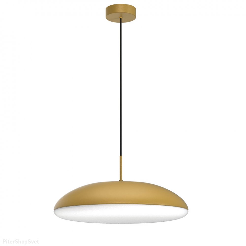 Золотой круглый подвесной светильник D50см «Kazz» 8150