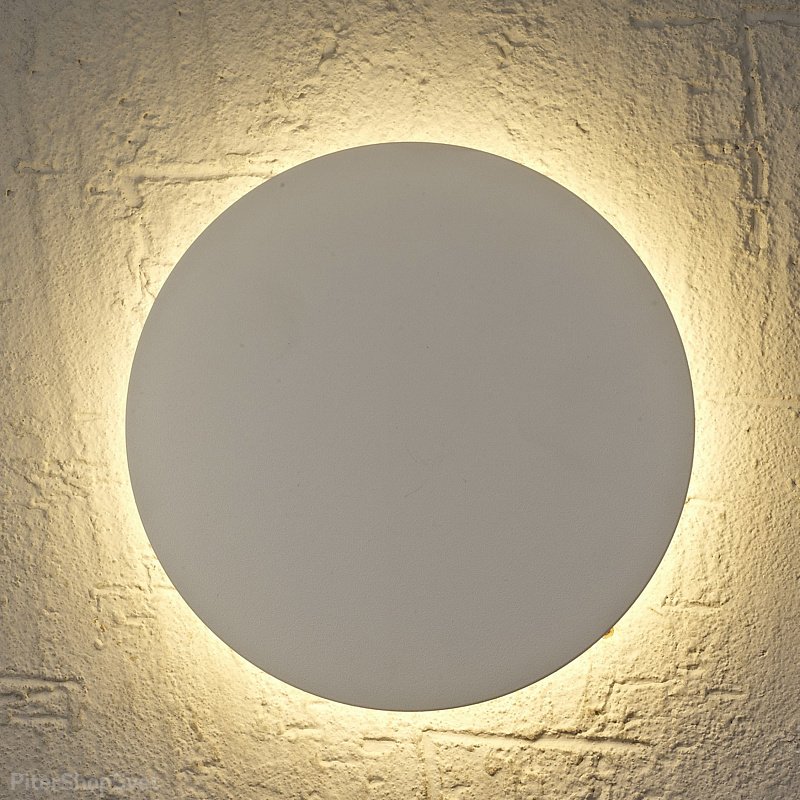 Белый круглый настенный светильник подсветка Ø135мм 6Вт 2700К «BORA BORA» C0127