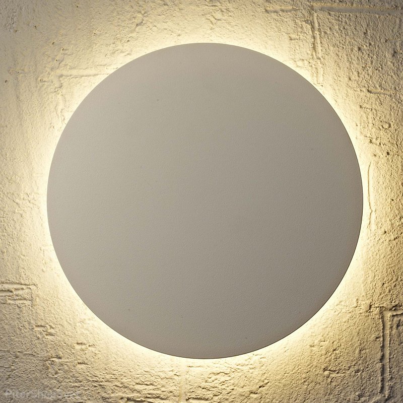 Белый круглый настенный светильник подсветка Ø180мм 12Вт 2700К «BORA BORA» C0128