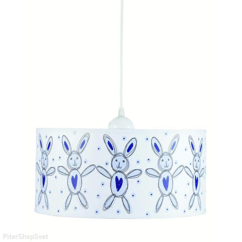 Подвесной светильник с зайцами на абажуре «Vaggeryd» 102400