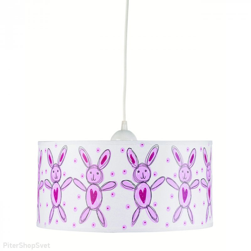Подвесной светильник с зайцами на абажуре 102401 «Vaggeryd»