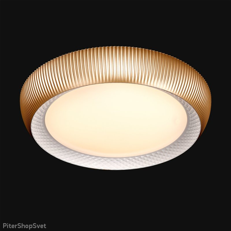 Бело-золотая светодиодная люстра 1-7160-GL+WH LED