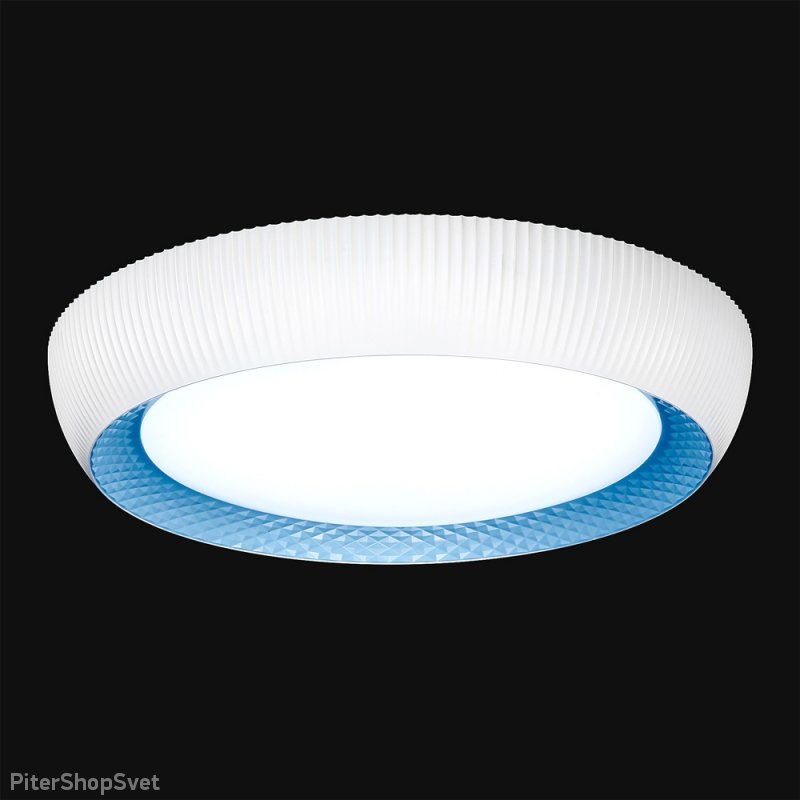 Бело-голубая светодиодная люстра 1-7160-WH+BL LED