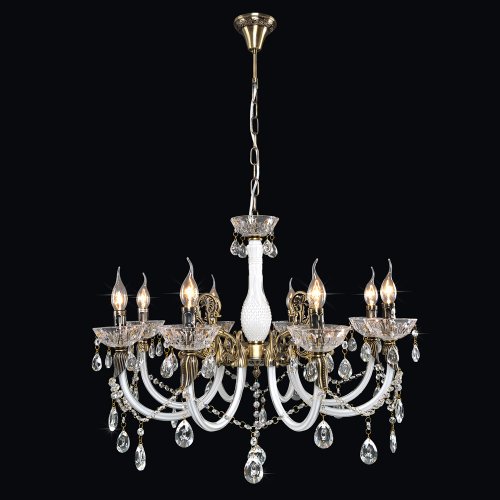 Люстра с декором из хрусталя хрусталь 2-7950-8-AB E14