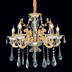 Люстра золотого цвета 2-3882-5-FG E14 классика