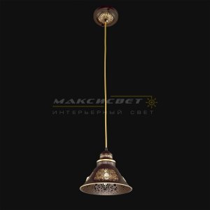Подвесной светильник 2-4568-1-CF+GL E27 «Design Ковка»