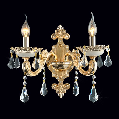 Двухрожковое бра Классика 3-3882-2-FG E14