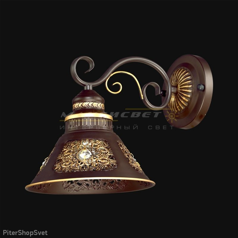 Настенное бра «Design Ковка» 3-4568-1-CF+GL E27