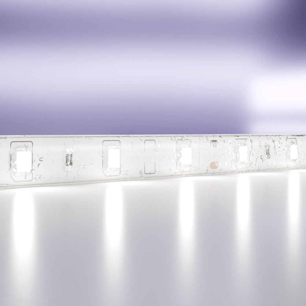 5м влагозащищённая IP65 светодиодная лента 12В 4.8Вт/м 6000K «Led strip» 10107