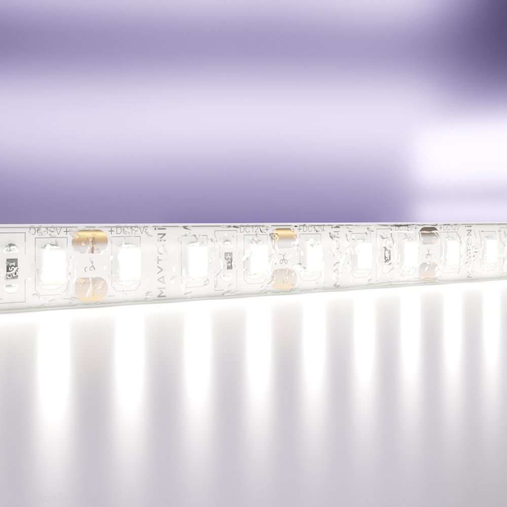 5м влагозащищённая IP65 светодиодная лента 12В 14.4Вт/м 6000K «Led strip» 10119