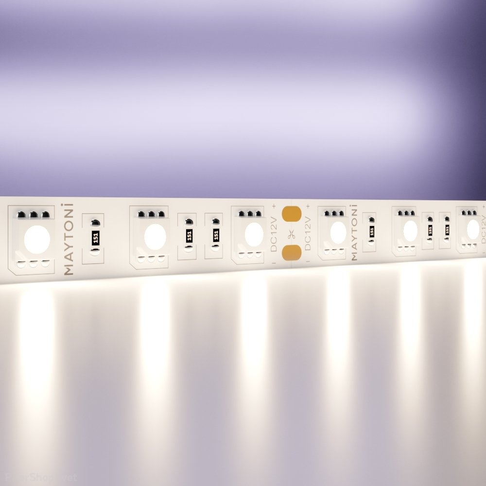 5м светодиодная лента 12В 14.4 Вт/м 4000K «Led strip» 10129