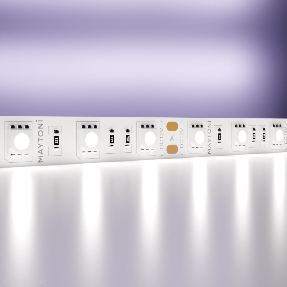 5м светодиодная лента 12В 14.4Вт/м 6000K «Led strip» 10130