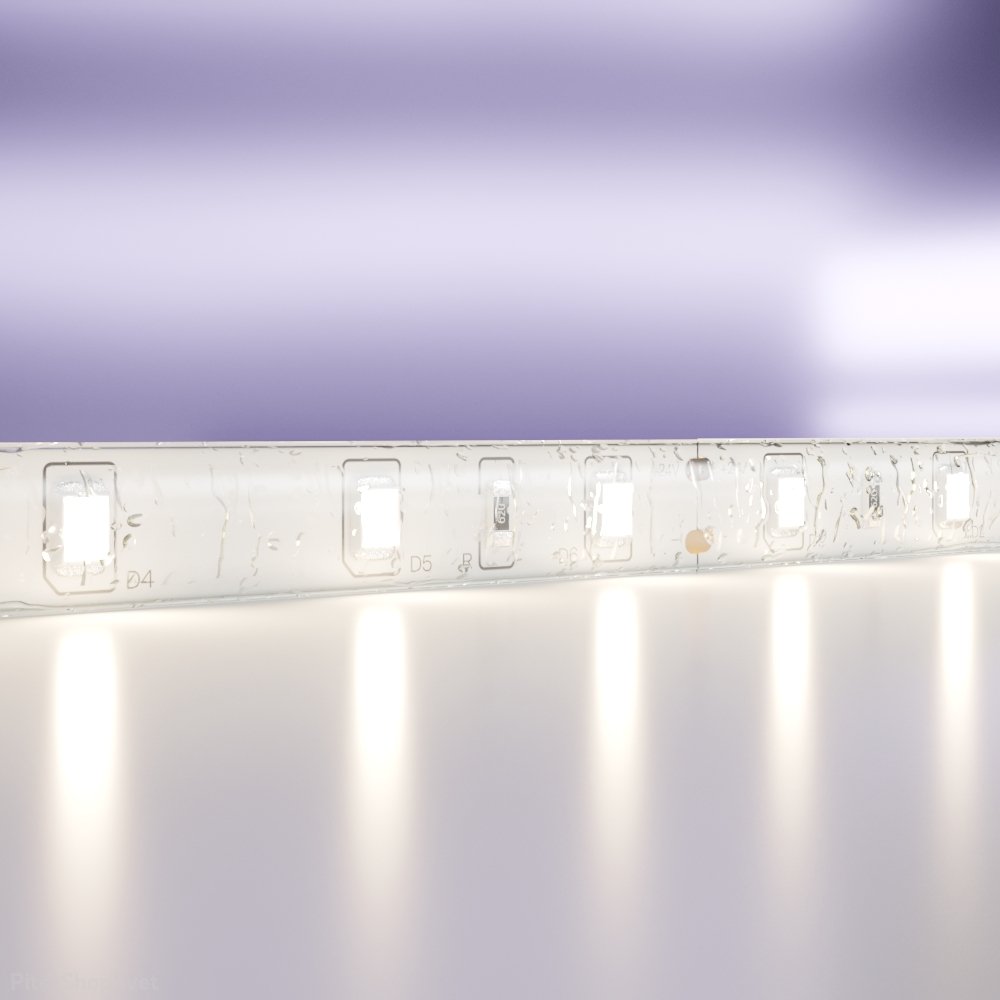 5м влагозащищённая IP65 светодиодная лента 24В 4.8Вт/м 4000K «Led strip» 10140