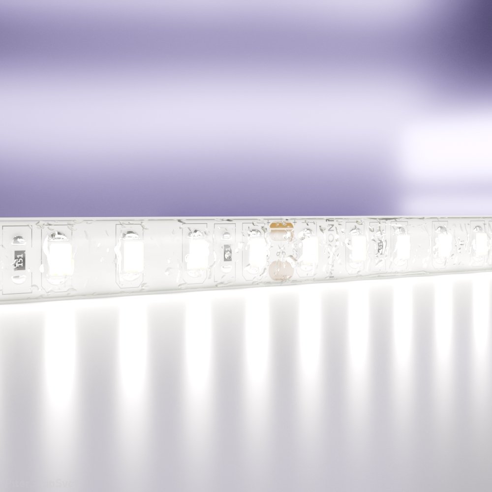 5м влагозащищённая IP65 светодиодная лента 24В 9.6Вт/м 6000K «Led strip» 10147