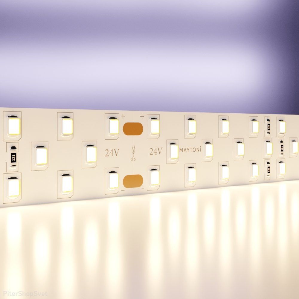 5м светодиодная лента 24В 27Вт/м 3000K «Led strip» 20031