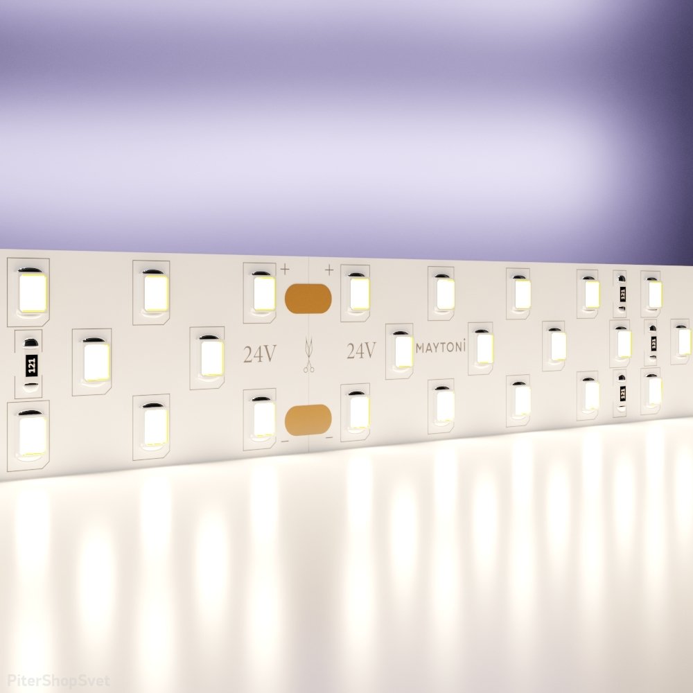 5м светодиодная лента 24В 27Вт/м 4000K «Led strip» 20032