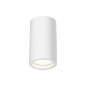Гипсовый белый накладной потолочный светильник цилиндр «Conik gyps»