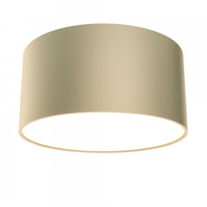 12Вт 3000К матовое золото круглый плоский потолочный светильник «Zon»