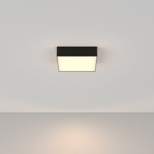 24Вт 3000К чёрный плоский прямоугольный светильник «Zon»