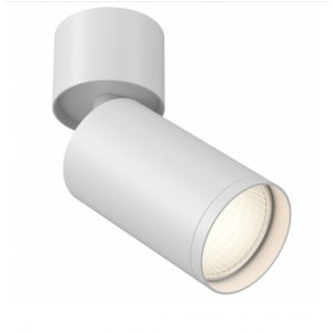 Накладной потолочный поворотный светильник цилиндр, белый «FOCUS S»